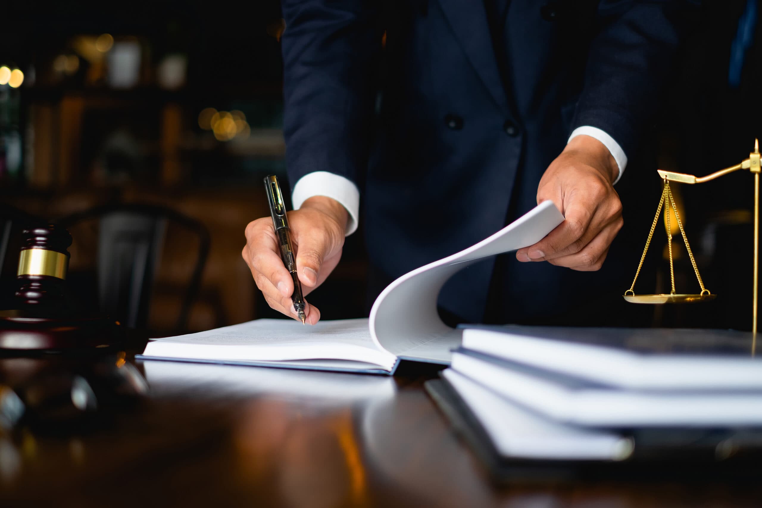 Family office advisors reviewing documents
